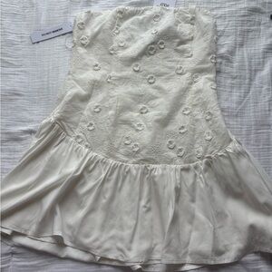 Princess Polly Ivory Strapless Dress